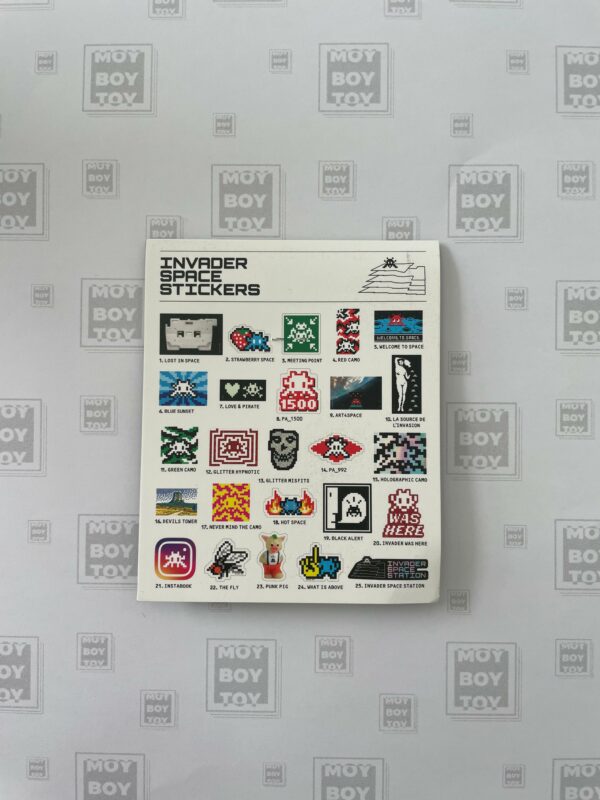 Space Invader Sticker Pack della mostra Invader Space Station 2024