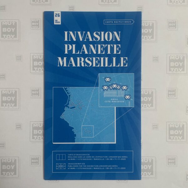 Space Invader - Invasion map Marseille