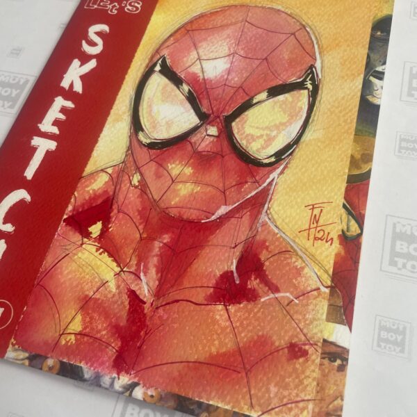 Federico Mele - Sketchbook con illustrazione di Spiderman ad acquerelli . - immagine 4