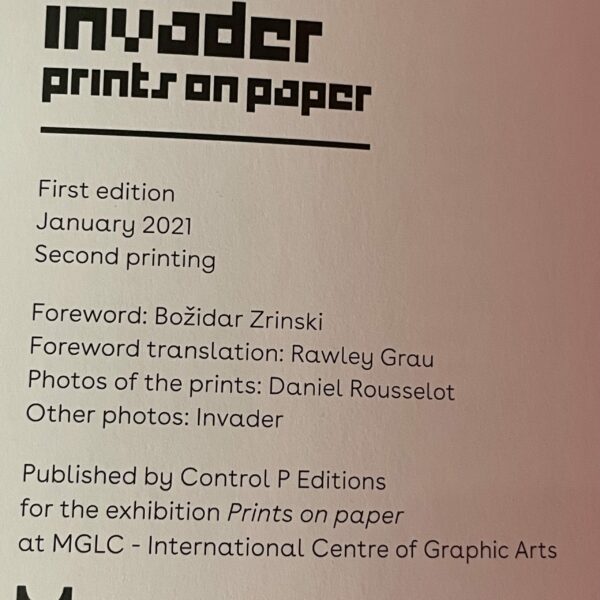 Space Invader - Prints on paper (second printing)