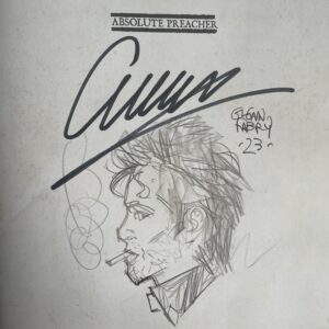 Preacher Absolute Con sketch Glenn Fabry + firma Garth Ennis