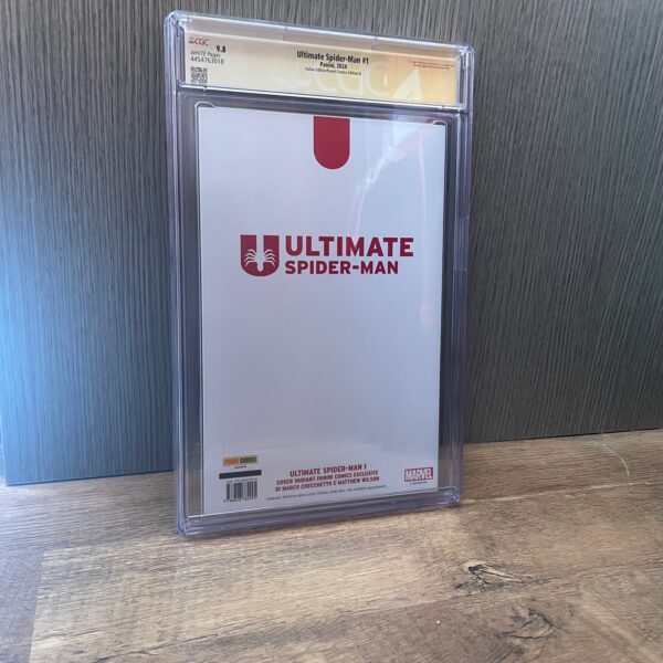 Ultimate Spider-man #1 variant "scrigno" limitata 1000ex Firmato da Marco Checchetto CGC Signature Series 9.8