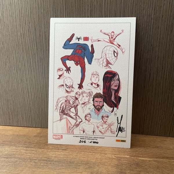 Ultimate Spider-man #1 variant "scrigno" limitata 1000ex Firmato da Marco Checchetto CGC Signature Series 9.8