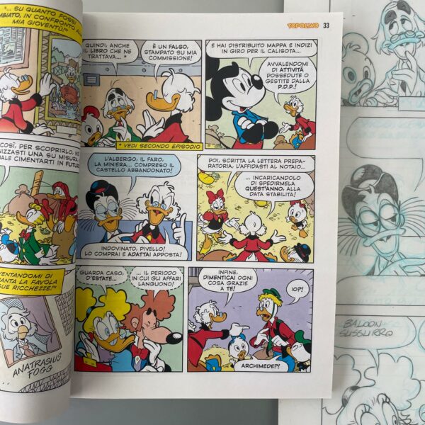 Vitale Mangiatordi - Tavola originale pubblicata su Topolino 3323 "L'enigma della lettera dal passato"