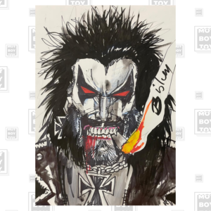 Simon Bisley - Original Lobo headshot 42x29,5cm