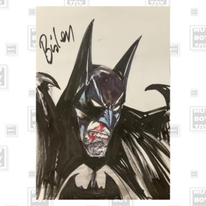 Simon Bisley - Original Batman headshot 42x29,5cm