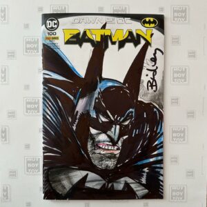 Simon Bisley - Batman head su albo Batman 100 variant White Cover