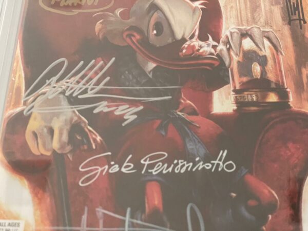 Uncle Scrooge and the Infinity Dime 1 variant incentive Gabriele Dell'Otto con 6 firme CGC Signature Series 9.8