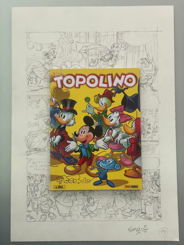 Marco Gervasio - Tavola originale Fantomius pubblicata su Topolino 3541